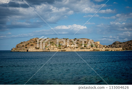 Spinalonga. Secluded Venetian Fortress in Crete. Greece Spinalonga. Secluded Venetian Fortress in Crete. Greece 133004626