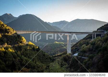 Highway Bridge from Metsovo and Anilio. European route E90 133004640