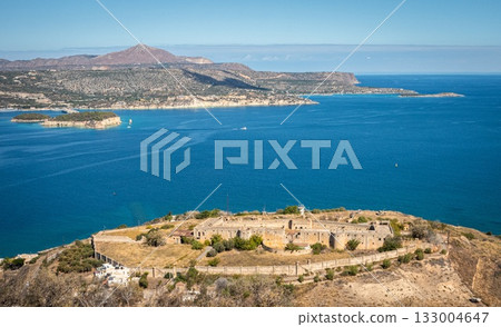 Souda Bay. Venetian and Ottoman Fortress. Chania. Crete. Greece. 133004647