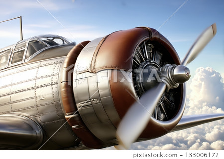 Plane propeller close up 133006172