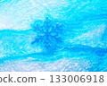 Image of snowflakes and cold winter streams 133006918