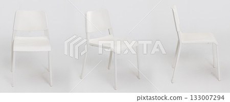 Minimalist White Chair Perfectly Suited for Modern Interiors and Stylish Designs 133007294