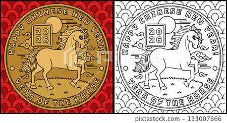 Year of the Horse Happy Chinese New Year 2026 Coin Year of the Horse Happy Chinese New Year 2026 Coin 133007866