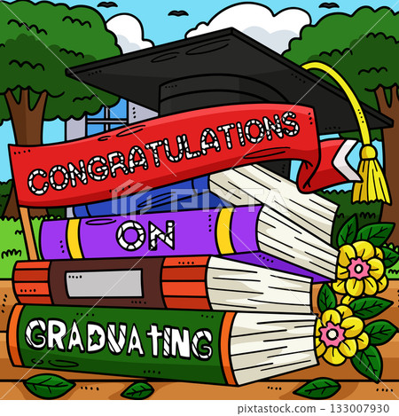 Graduation Congratulations on Graduating Colored  133007930