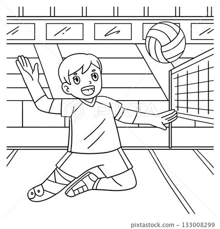 Inclusive and Adaptive Sports Boy Para Volleyball 133008299