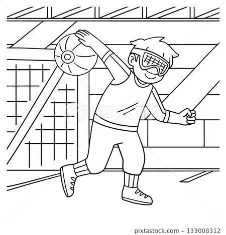 Inclusive and Adaptive Sports Boy Para Goalball Inclusive and Adaptive Sports Boy Para Goalball 133008312