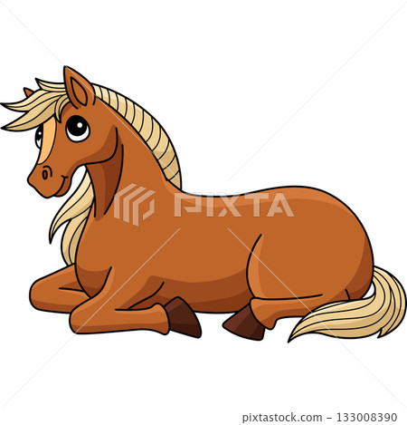 Year of the Horse Chinese Gold Cartoon Clipart Year of the Horse Chinese Gold Cartoon Clipart 133008390