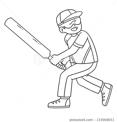 Inclusive and Adaptive Sports Boy Playing Cricket  133008651