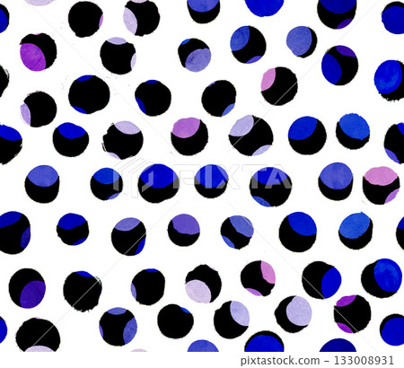 Seamless pattern in irregular art polka children is print dots for textiles and surface design 133008931