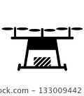 Drone silhouette illustration 133009442