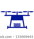 Drone silhouette illustration 133009443
