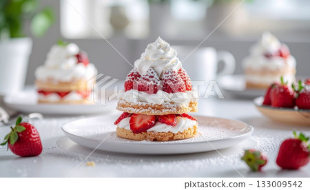 草莓酥餅冬季甜點圖片 草莓酥餅冬季甜點圖片 133009542