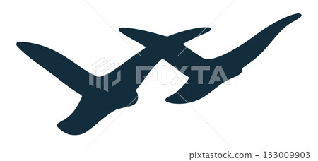 Flock of Flying Birds Couple Silhouettes Soaring in Sky, Wildlife Freedom Grace Nature and Unity. Vector Hand Drawn Sign of Dove Migration, Clean Isolated Illustration Flock of Flying Birds Couple Silhouettes Soaring in Sky, Wildlife Freedom Grace Nature and Unity. Vector Hand Drawn Sign of Dove Migration, Clean Isolated Illustration 133009903