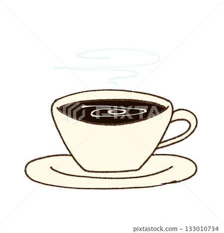 Hand-drawn cafe illustration / coffee / gentle atmosphere Hand-drawn cafe illustration / coffee / gentle atmosphere 133010734