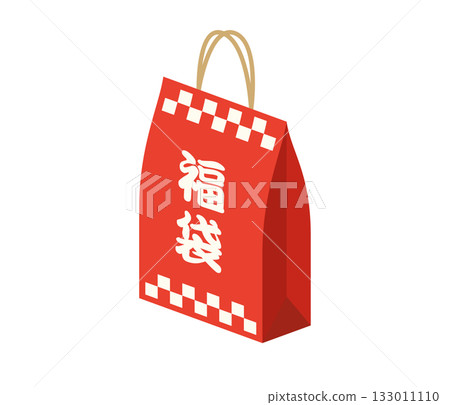 Lucky bag, flat illustration 133011110