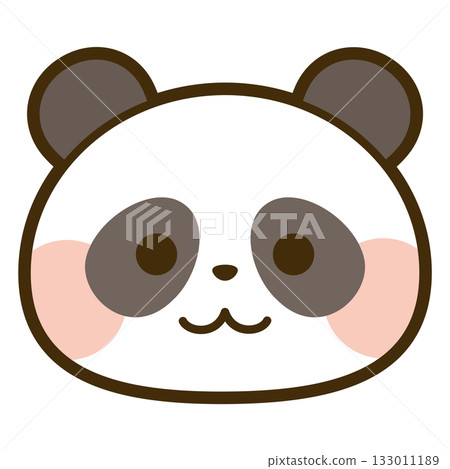 可愛的熊貓臉圖標 可愛的熊貓臉圖標 133011189
