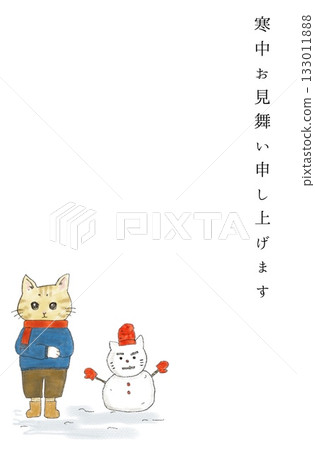 Cold greeting card Cold greeting card 133011888