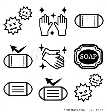 Antivirus icon set 133012493