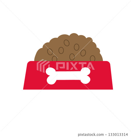 Simple illustration of pet food Simple illustration of pet food 133013314
