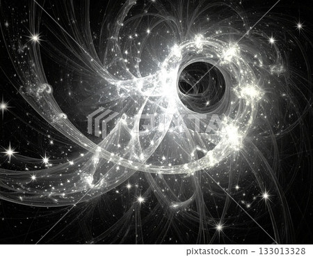 [AI-generated image] Illustrated spiral galaxy image design 133013328