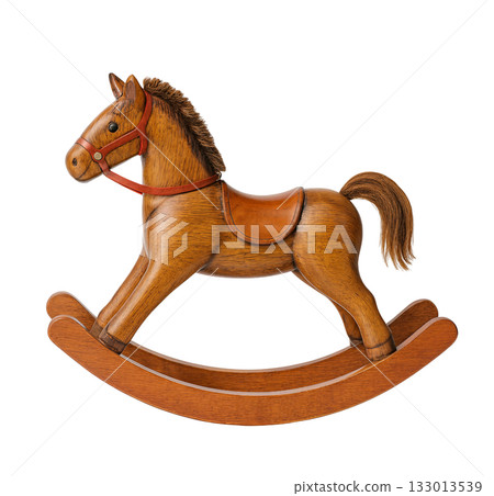 brown horse on wooden deck 133013539
