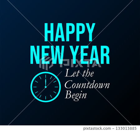 glowing new year countdown celebration poster glowing new year countdown celebration poster 133013885