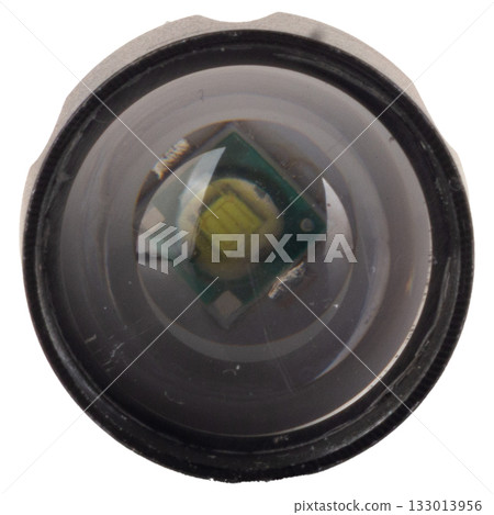 flashlifght small color black isolated on white background 133013956