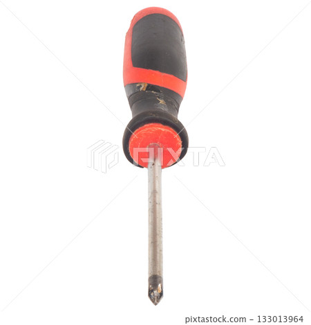 Orange Screwdriver Isolated on White Background Orange Screwdriver Isolated on White Background 133013964