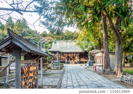 Aoba Shrine worship hall: Modern shrine front view Aoba Shrine worship hall: Modern shrine front view 133013984