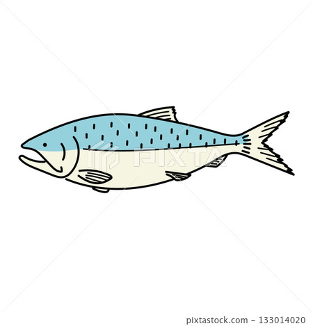 Stock Illustration: Salmon illustration Simple vector design 133014020