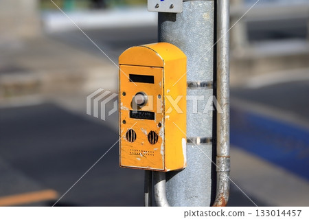 Pedestrian traffic light push button 133014457