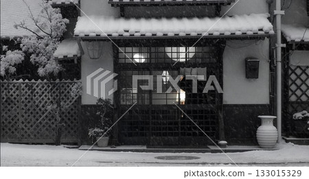 Snowy city 133015329