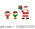 Christmas Santa and children 133015729