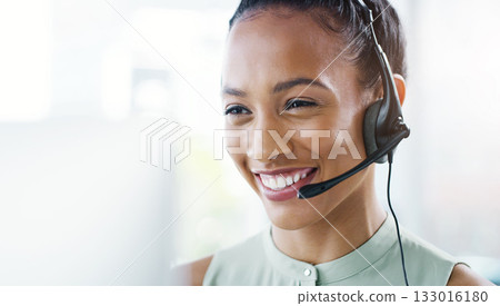 Woman, face and callcenter with headset and phone call, CRM and happy consultant, contact us and mockup space. Customer service, telemarketing and female agent on help desk, tech support and smile Woman, face and callcenter with headset and phone call, CRM and happy consultant, contact us and mockup space. Customer service, telemarketing and female agent on help desk, tech support and smile 133016180