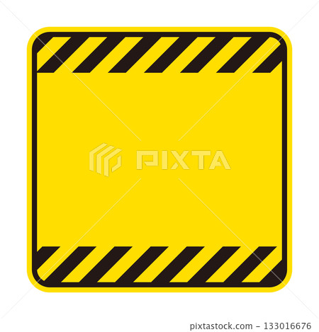 警告標誌設計,可用作警告或危險標誌。警告標誌背景,黃黑條紋圖案。向量圖。 警告標誌設計,可用作警告或危險標誌。警告標誌背景,黃黑條紋圖案。向量圖。 133016676