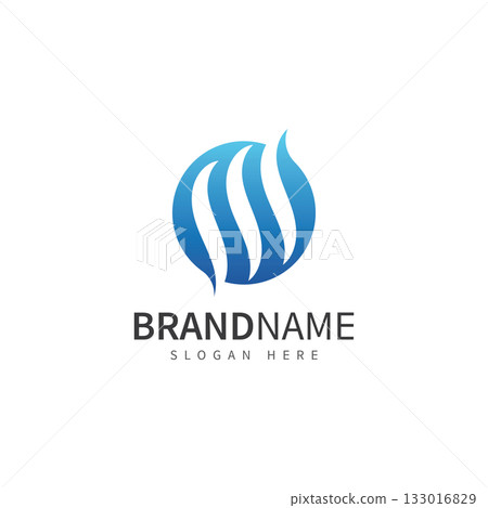 s letter logo s blue logo template vector illustration icon 133016829
