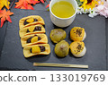 Enjoy autumn's appetite with green tea Enjoy autumn's appetite with green tea 133019769