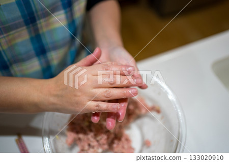 Handmade hamburger 133020910