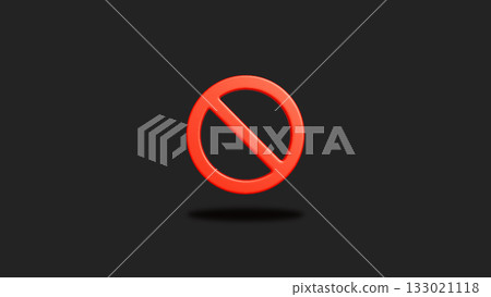 一張3DCG插圖,描繪了一個漂浮在黑色背景上的紅色「禁止入內」標誌。此影像可用於橫幅和其他醒目用途。 一張3DCG插圖,描繪了一個漂浮在黑色背景上的紅色「禁止入內」標誌。此影像可用於橫幅和其他醒目用途。 133021118