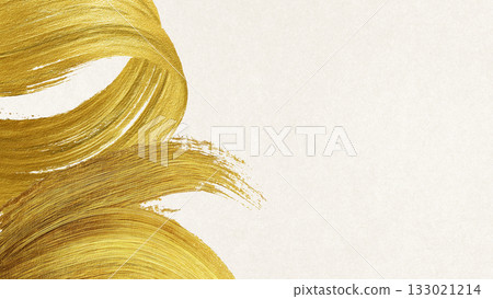 Japanese-style background material: Dynamic lines as if drawn with a brush 133021214