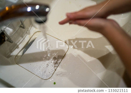 water for washing one's hand, kitchen, kitchens 133021511