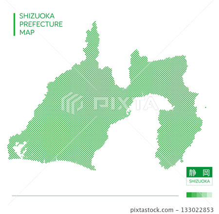 靜岡縣地圖 - 靜岡（點） 133022853