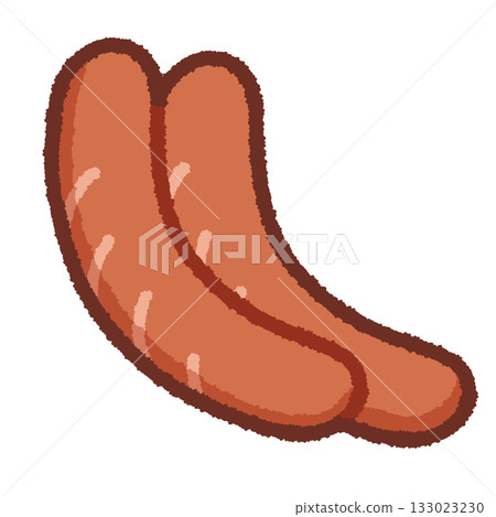香腸的簡單插圖 香腸的簡單插圖 133023230