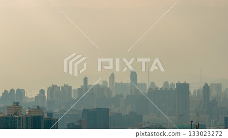 Nov 2 2025 Urban Air Pollution Over City Skyline Hong Kong Nov 2 2025 Urban Air Pollution Over City Skyline Hong Kong 133023272