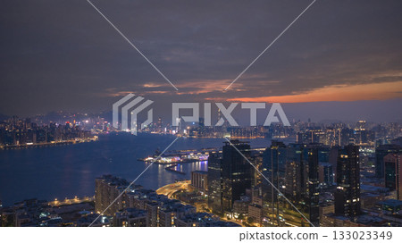 Nov 2 2025 Night View Of Kwun Tong Hong Kong Skyline 133023349
