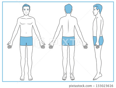 男士/全身/內衣/平角內褲 133023616