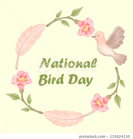 national bird day watercolor painting of a tropical bird in gentle artistic colors national bird day watercolor painting of a tropical bird in gentle artistic colors 133024130