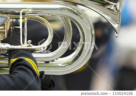 Marching band parade instruments 133024188