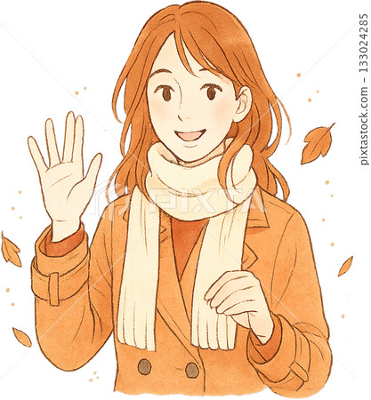 一幅線條柔和的插圖 133024285