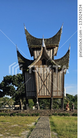This is traditional house name Rumah Gadang Pagaruyung This is traditional house name Rumah Gadang Pagaruyung 133024334